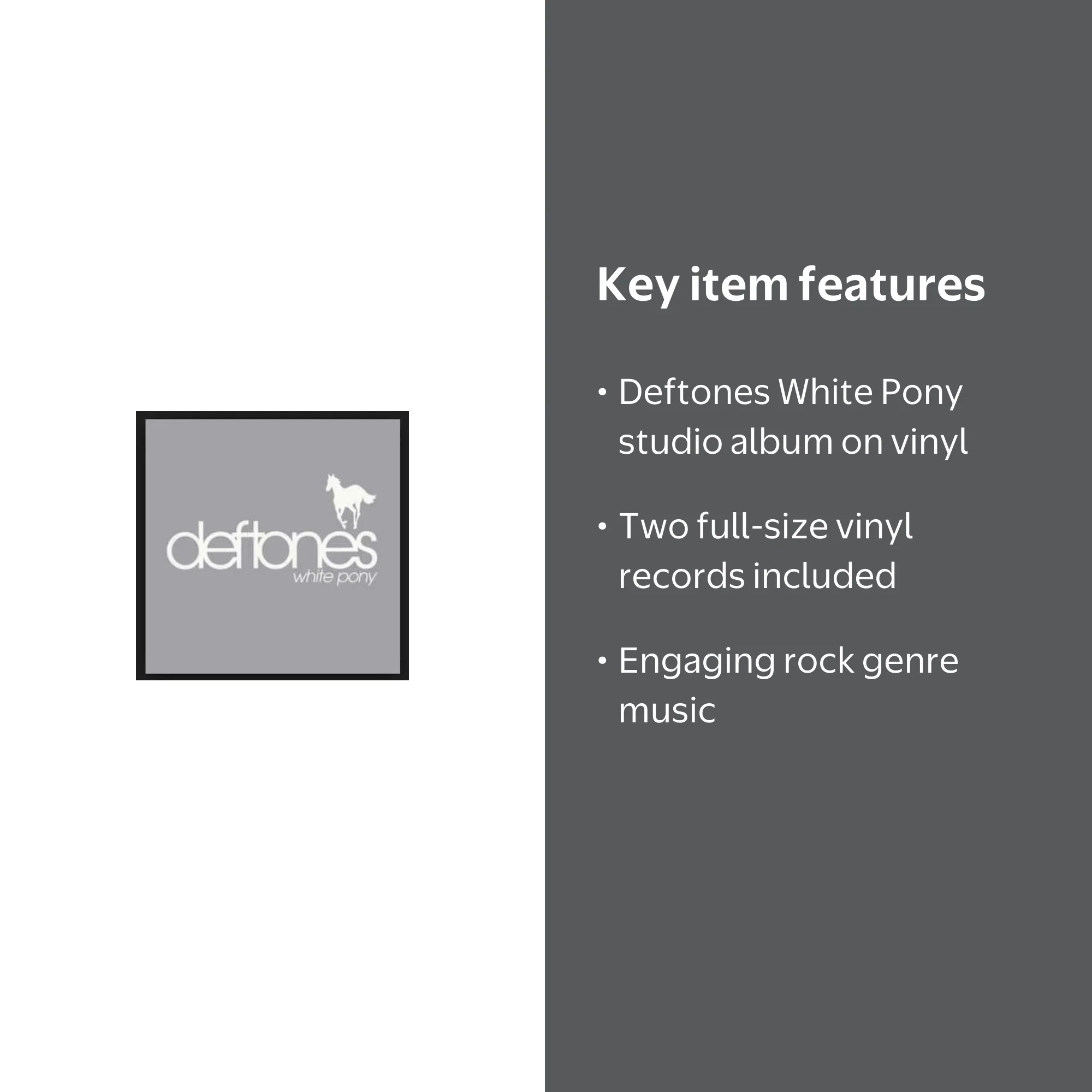 Deftones - White Pony Album, 2 LP Set, Music & Performance Vinyl