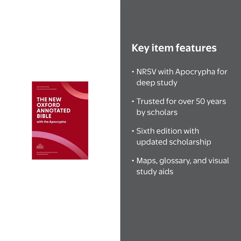The New Oxford Annotated Bible: New Revised Standard Version with