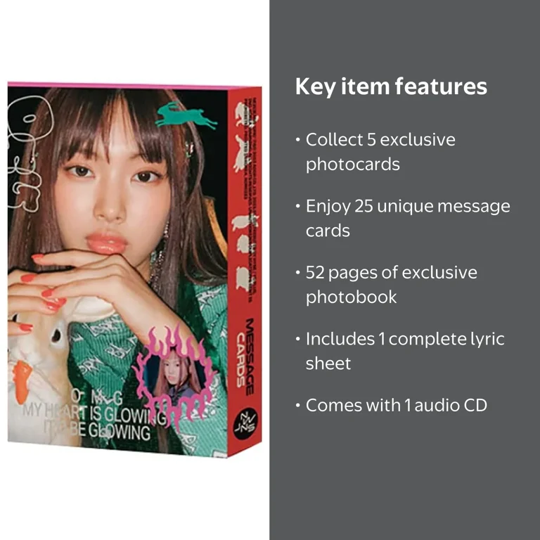 NEWJEANS 'OMG' Message Card Ver. (HYEIN) with Outbox, Photobook