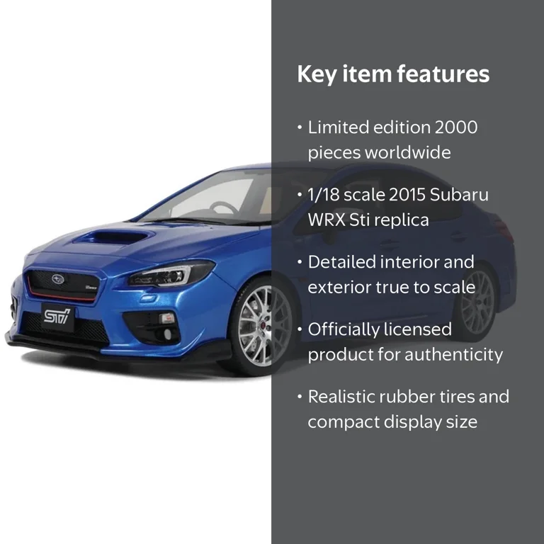 2015 Subaru WRX Sti S207 RHD Blue Pearl Metallic Limited Edition