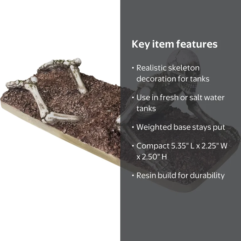 fish skeleton accessory for aquarium Glow In The Dark Shark Decoration Ornament If this Halloween you are planning to make your pet fish part of the festival and want to decorate your fish house according to the Halloween theme then Life Penn-Plax Air Action Aerating Skeleton