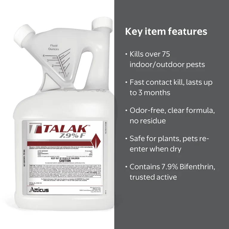 Atticus Talak 7.9 F Bifenthrin Insecticide Concentrate 96 oz