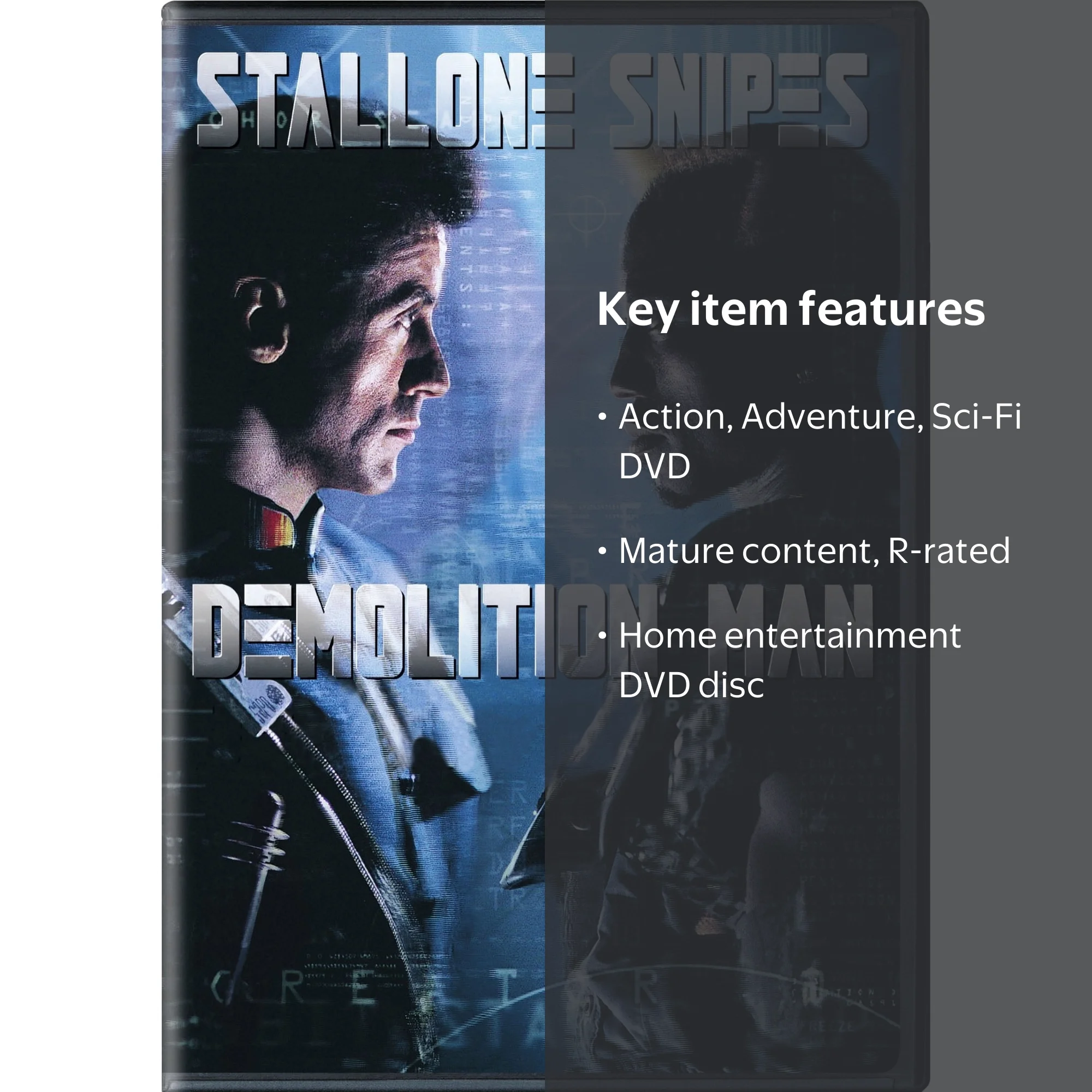 SDS, Demolition Man DVD, Action Adventure Sci-Fi R - Walmart.com