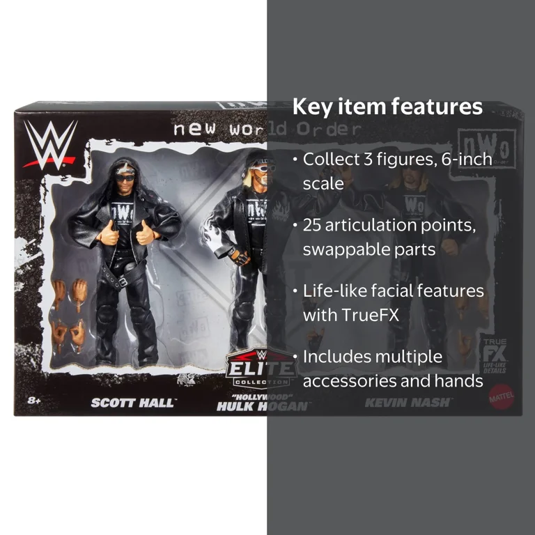 WWE Elite Pack of 3 Action Figures with Accessories, 6-inch