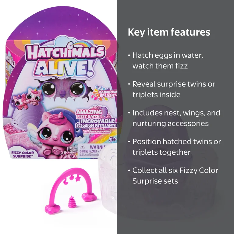 Hatchimals Alive Rainbow Splash Fizzy Surprise (Styles May Vary