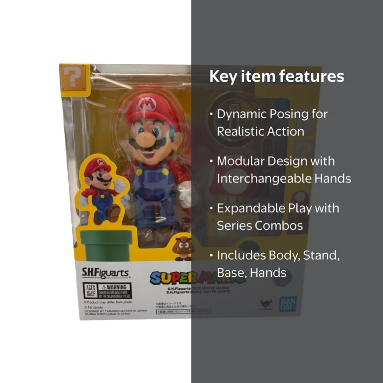 Tamashii Nations - Super Mario - Mario S.H.Figuarts Action Figure