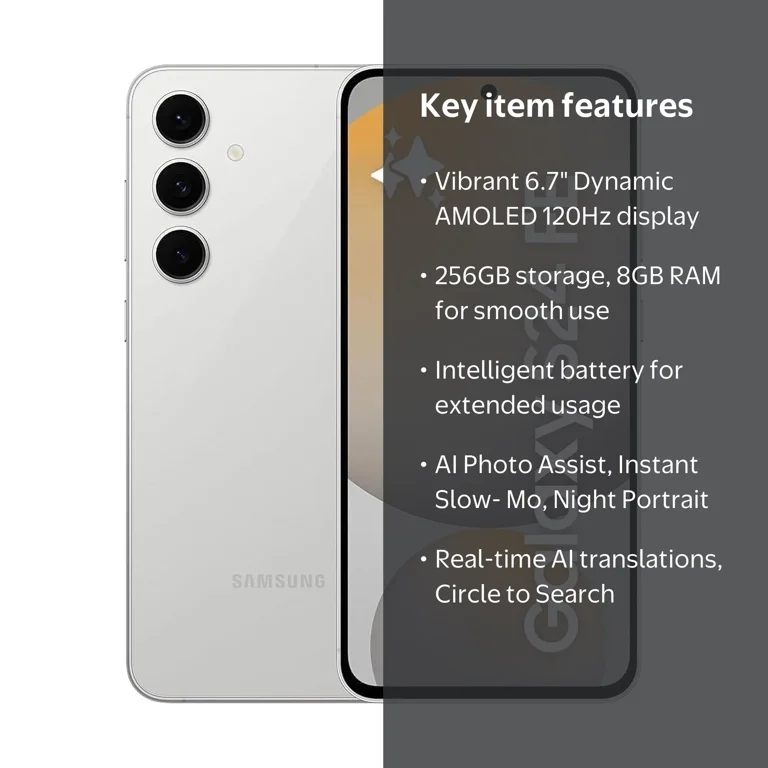 Samsung Galaxy S24 FE 5G 256GB 8GB RAM GSM Unlocked Dual SIM 6.7