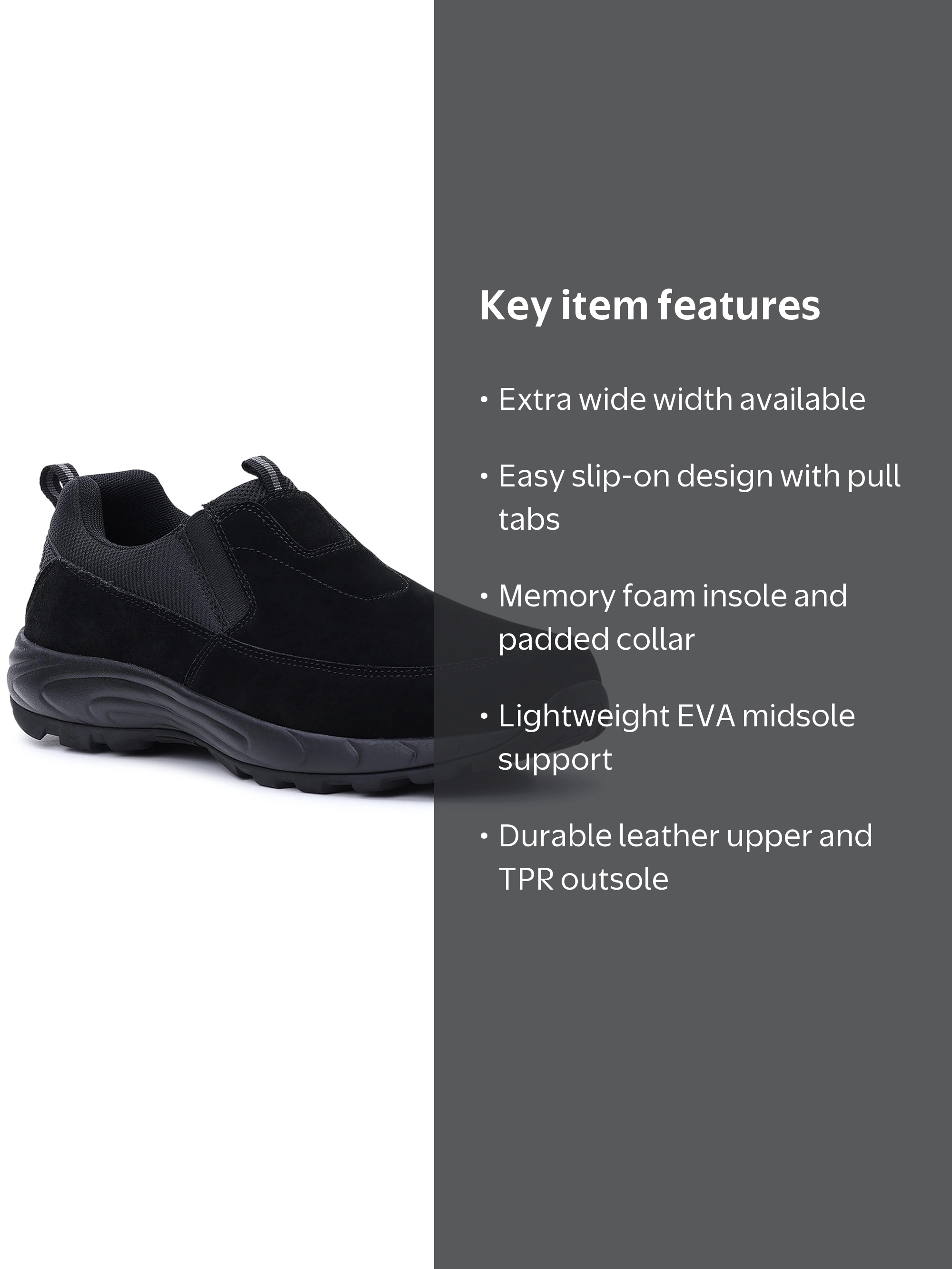 George Men's Rugged Moc Slip On Shoes, Extra Wide Width Available