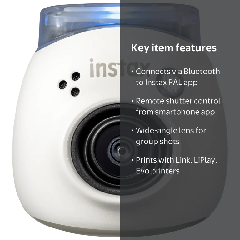 Fujifilm, instax PAL Digital Camera, White, Small & Portable