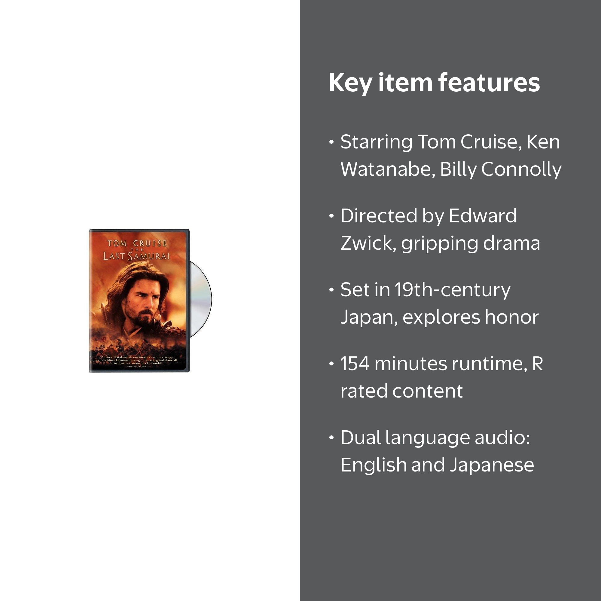 Warner Home Video: The Last Samurai (DVD) - Action & Adventure