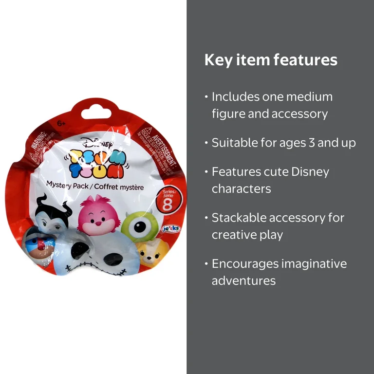 Jakks Pacific Mini Tsum Tsum Series 8 Mystery Stack Pack, Medium