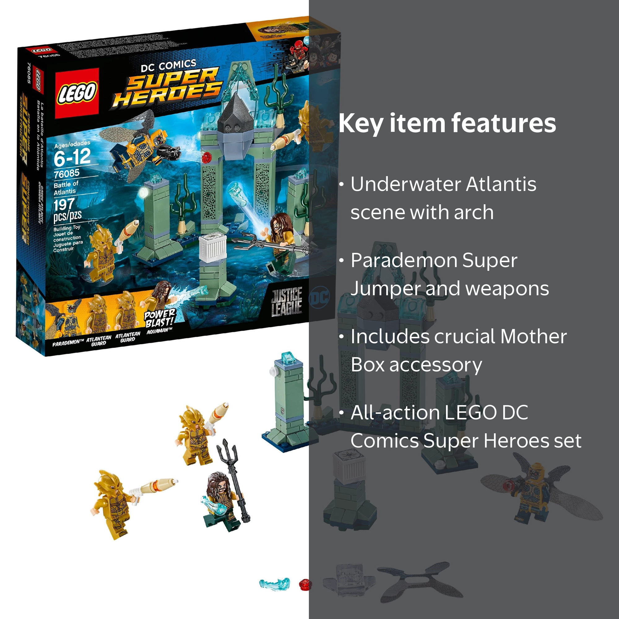 LEGO, Super Heroes Battle of Atlantis 76085, 197 Pieces - Walmart.com