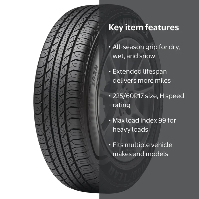 Goodyear Assurance Outlast 225/60R17 99H All-Season Tire Fits