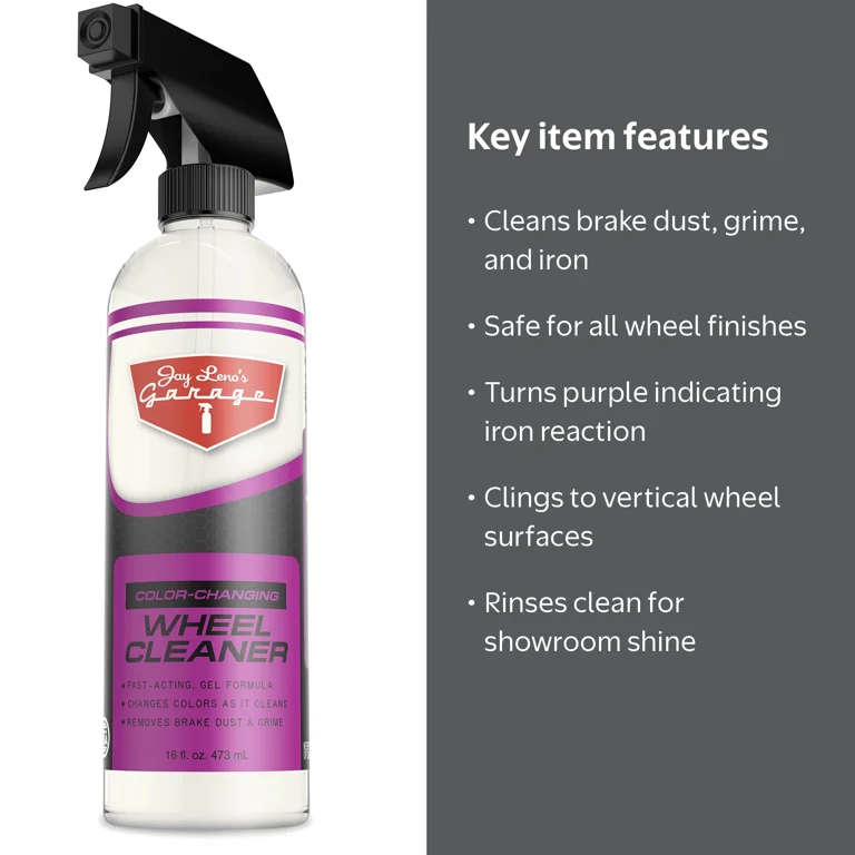 Jay Leno's Garage Wheel Cleaner 16 oz for Car Wheels Brake Dust