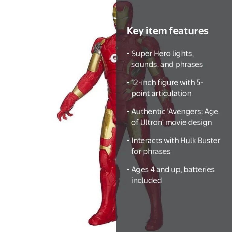 Marvel Avengers Age of Ultron Titan Hero Tech Iron Man Mark 43