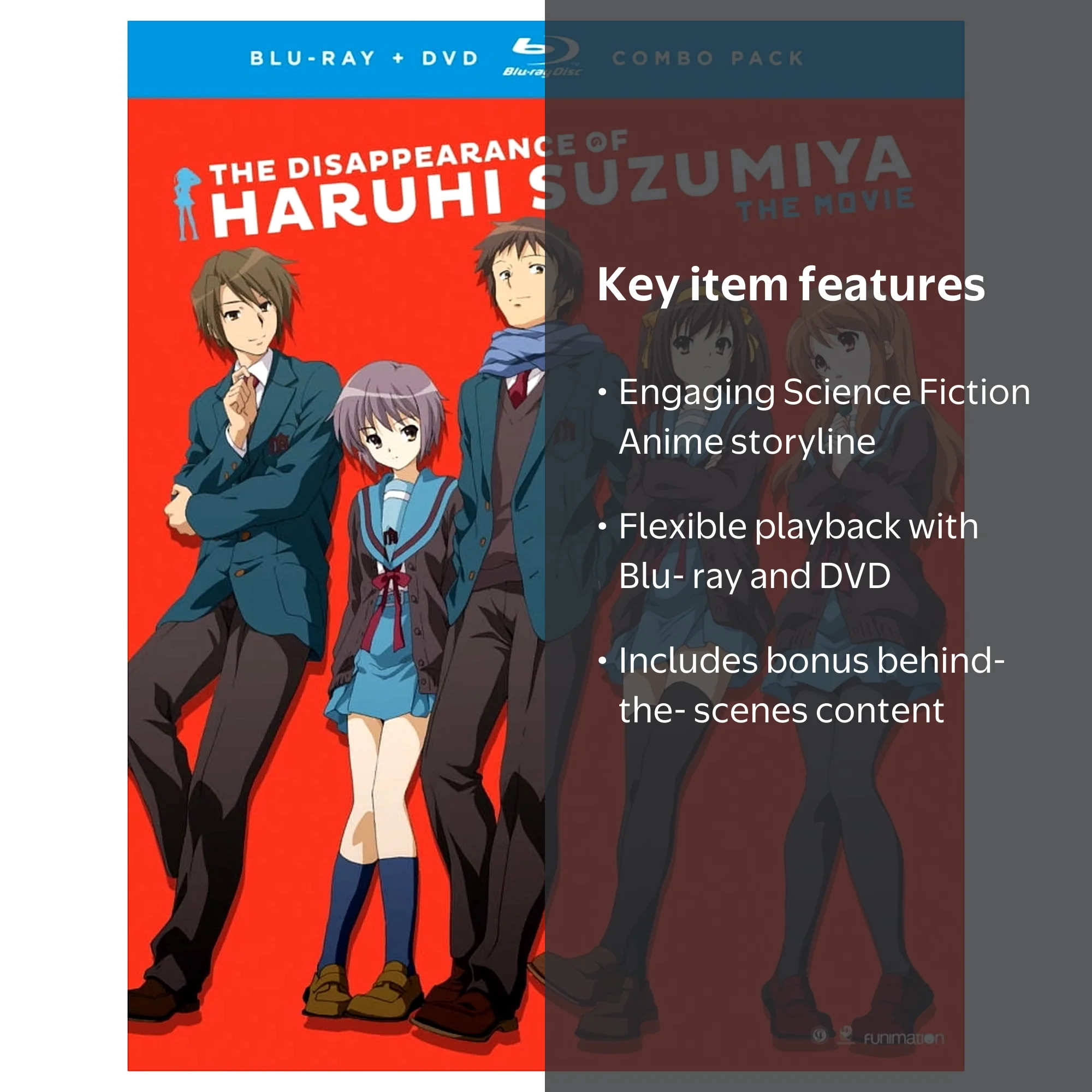 New The Disappearance of Haruhi Suzumiya: The Movie (Blu-ray + DVD