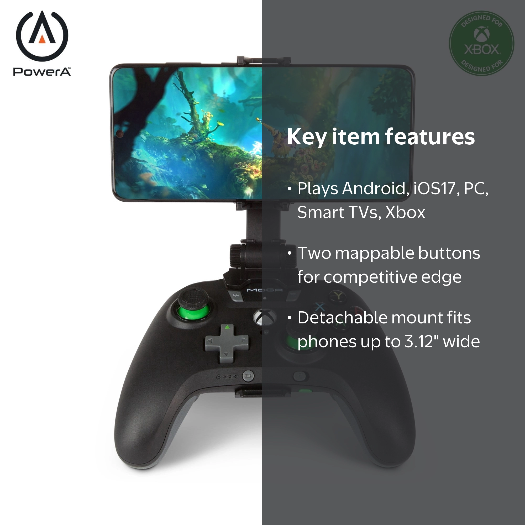 PowerA MOGA XP5-X Bluetooth Controller for Android, PC and Xbox