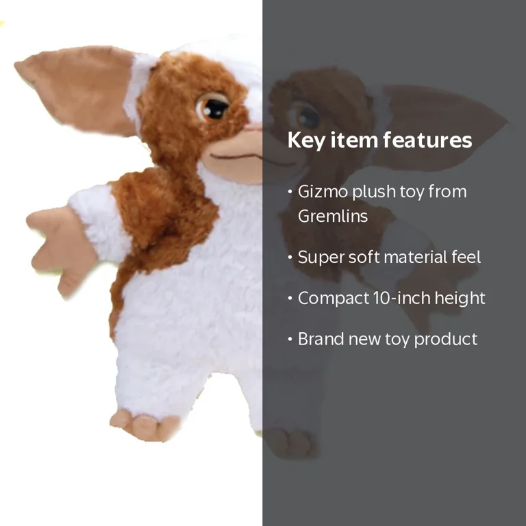 Gizmo Gremlins Stuffed Animal Plush Toy, 10 Inch Super Soft