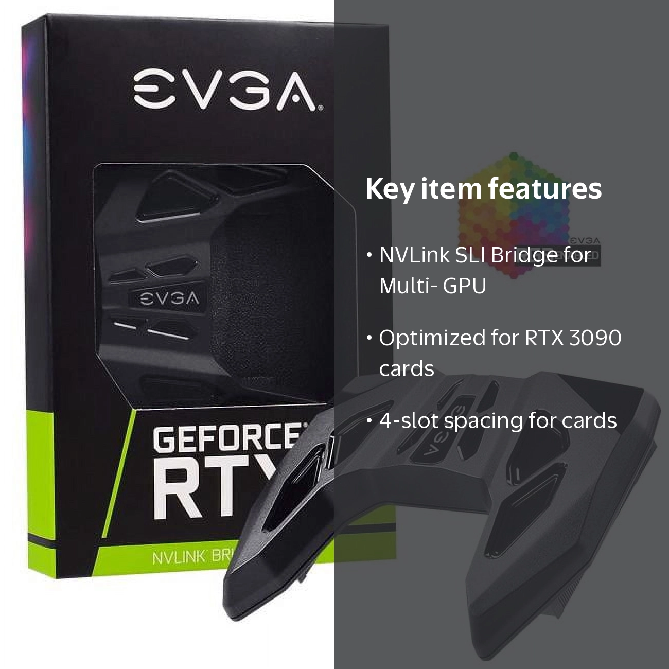 EVGA GeForce RTX NVLink SLI Bridge for RTX 3090, 4-Slot - Walmart.com