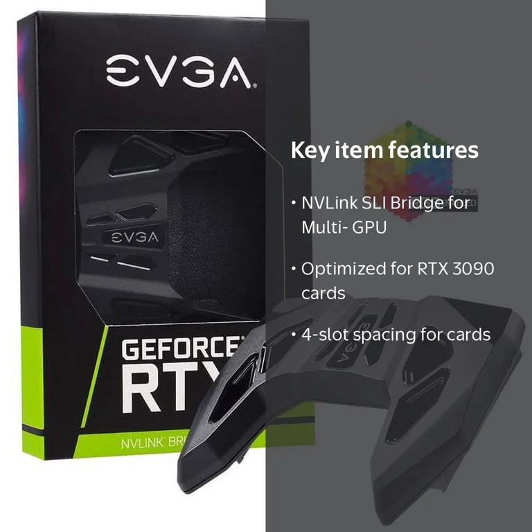 EVGA GeForce RTX NVLink SLI Bridge for RTX 3090, 4-Slot - Walmart.com