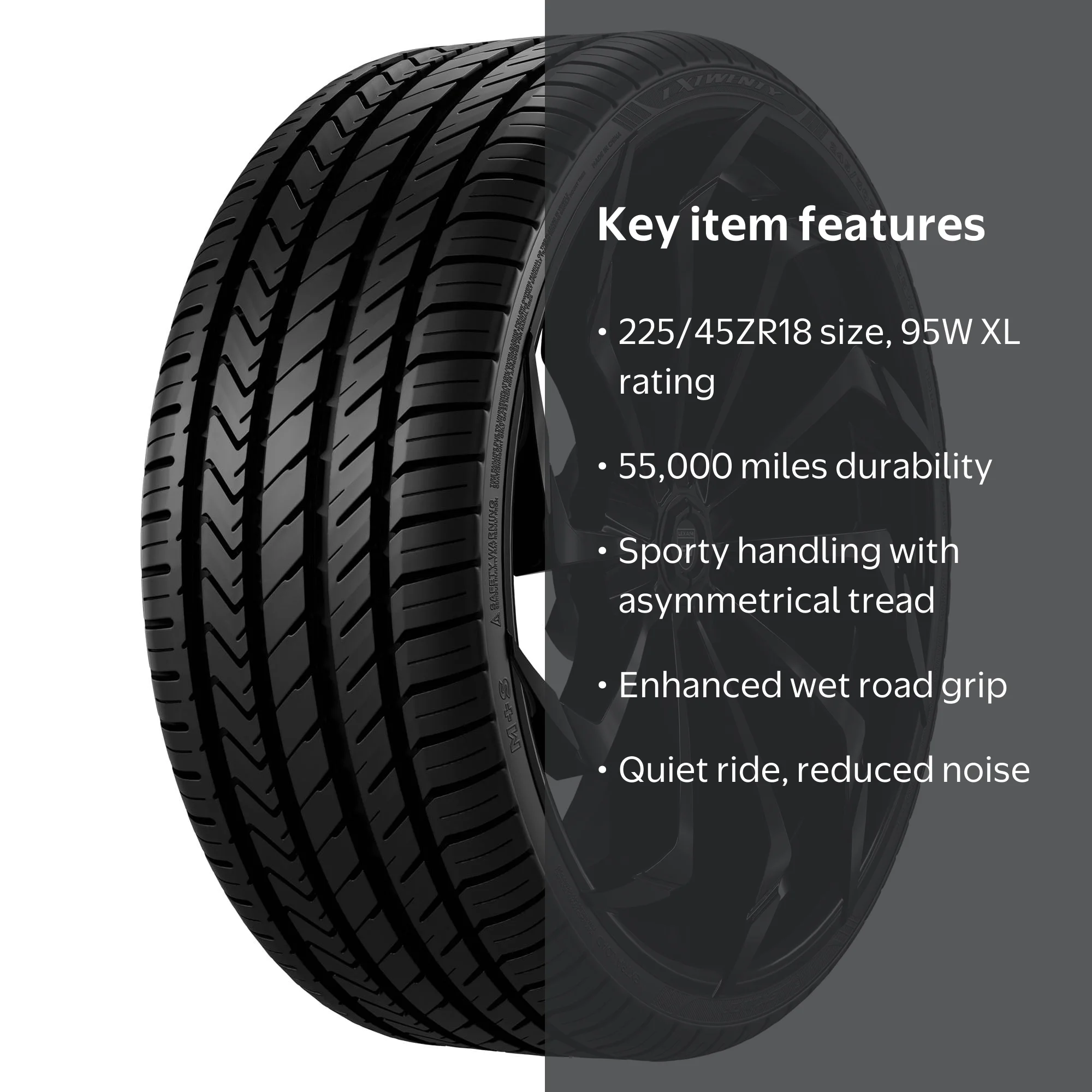 Lexani LX-Twenty Performance 225/45ZR18 95W XL Passenger Tire