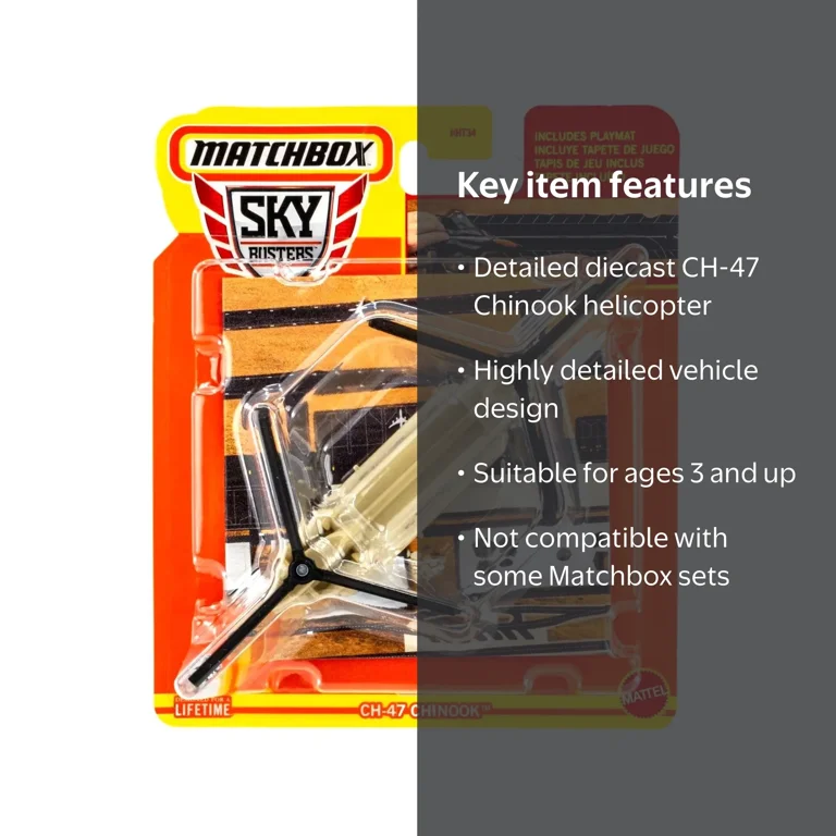 Matchbox Sky Busters CH-47 Chinook Diecast Vehicle - Walmart.com