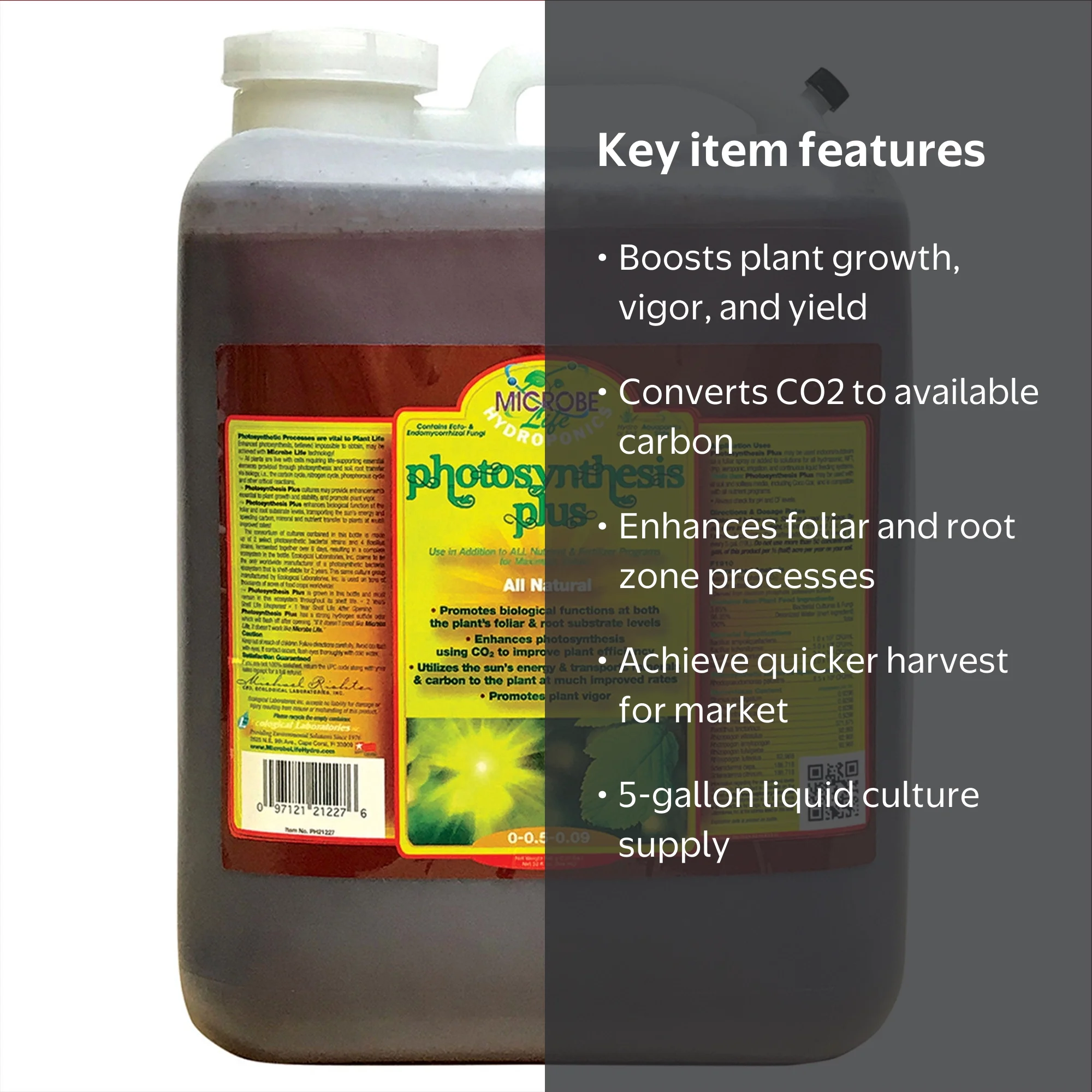 Microbe Life ML21772 Photosynthesis Plus 5 Gal Growth Support