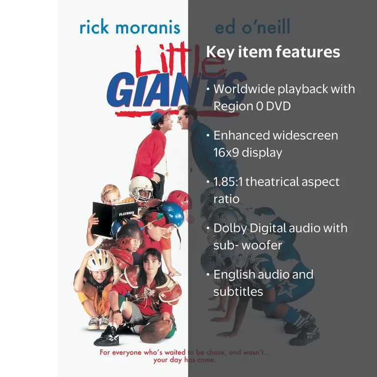 ミュージック GIANTS VENUS DANCE SCHOOL DVD 2026 Warner Bros. Little Giants (DVD) Family Sports Comedy Movie Region