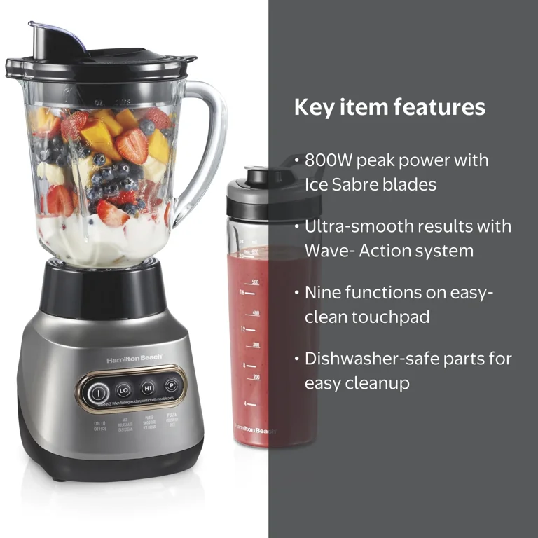 Hamilton Beach Multifunction Smoothie Maker with Wave Crusher