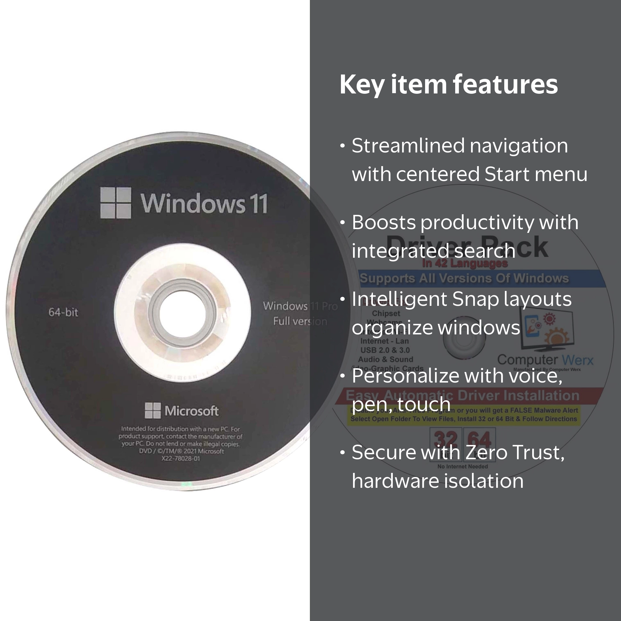 ✨美品！✨Win11✨Office✨15.6インチ✨Webカメラ✨テンキーDVD Computer Werx, Windows 11 Professional, OEM DVD, Drivers Pack