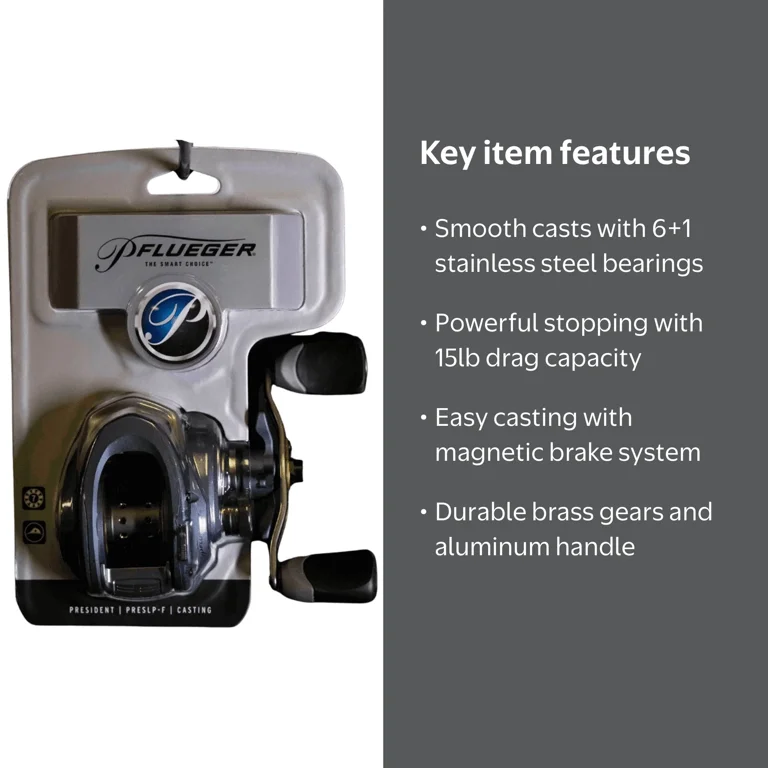 Pflueger President® Flipping Switch Low Profile, Right Hand