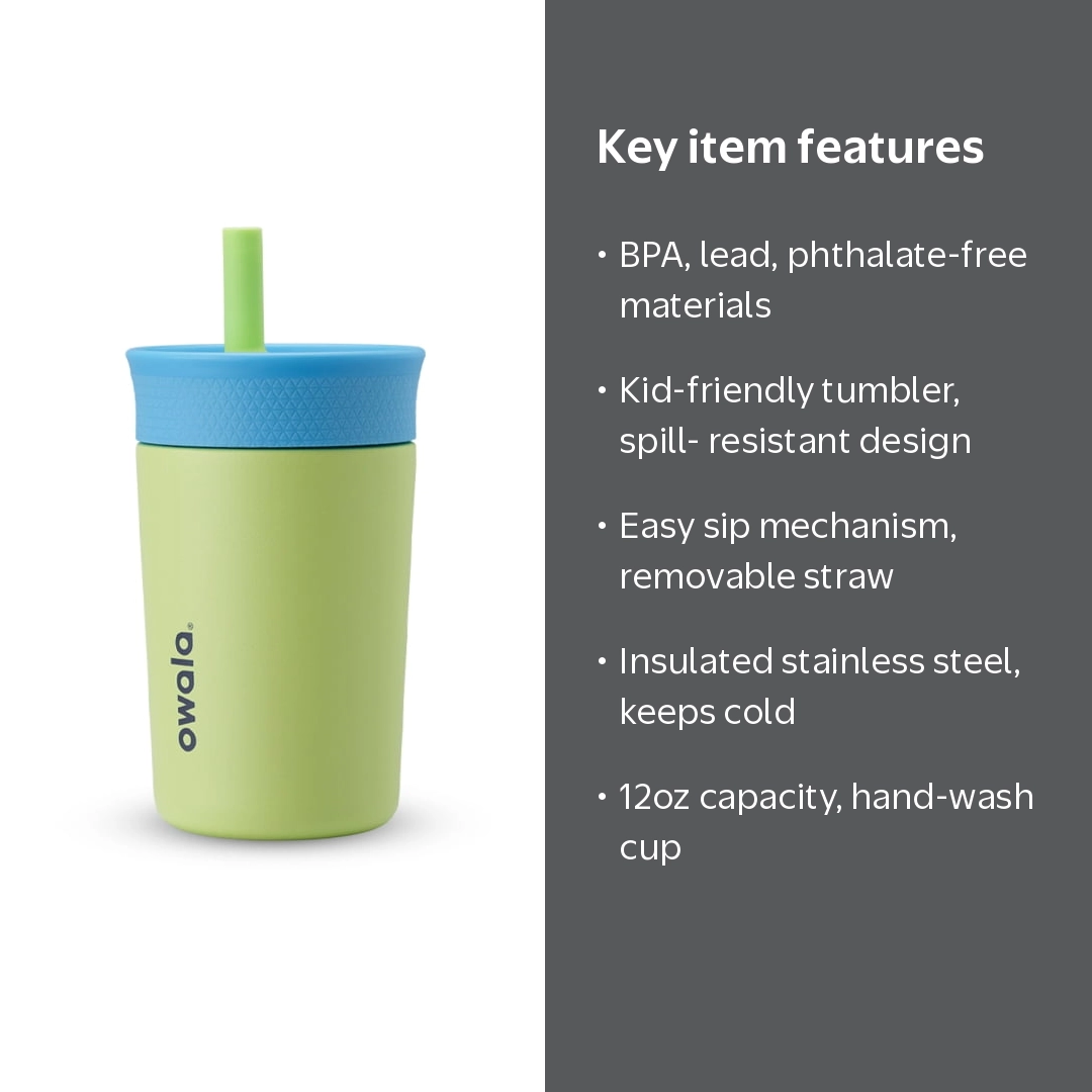 Owala 12oz Kids Tumbler Insulated Stainless Steel BPA Lead Free