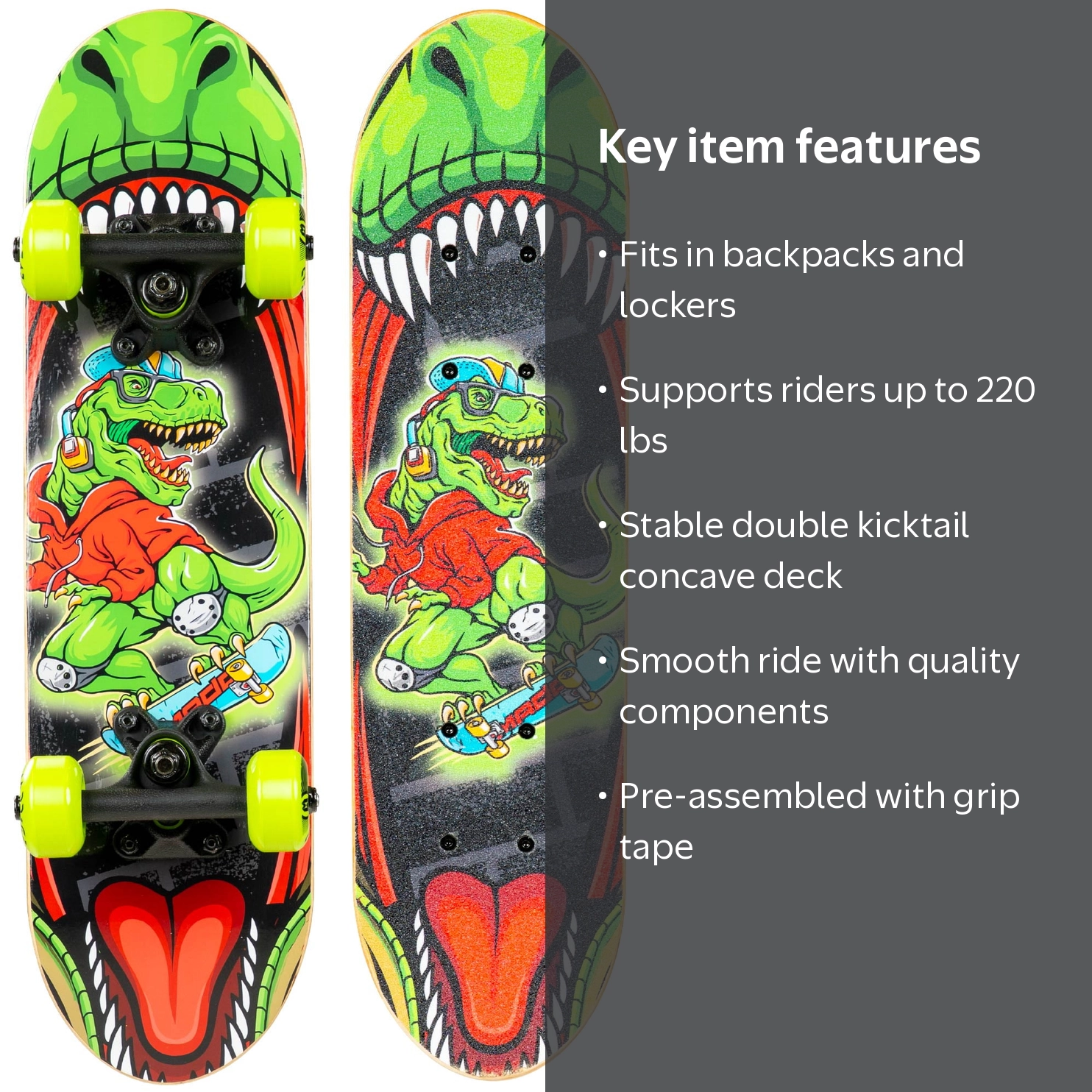 Mini Cruiser Skateboard for Kids and Teens – Lightweight 22