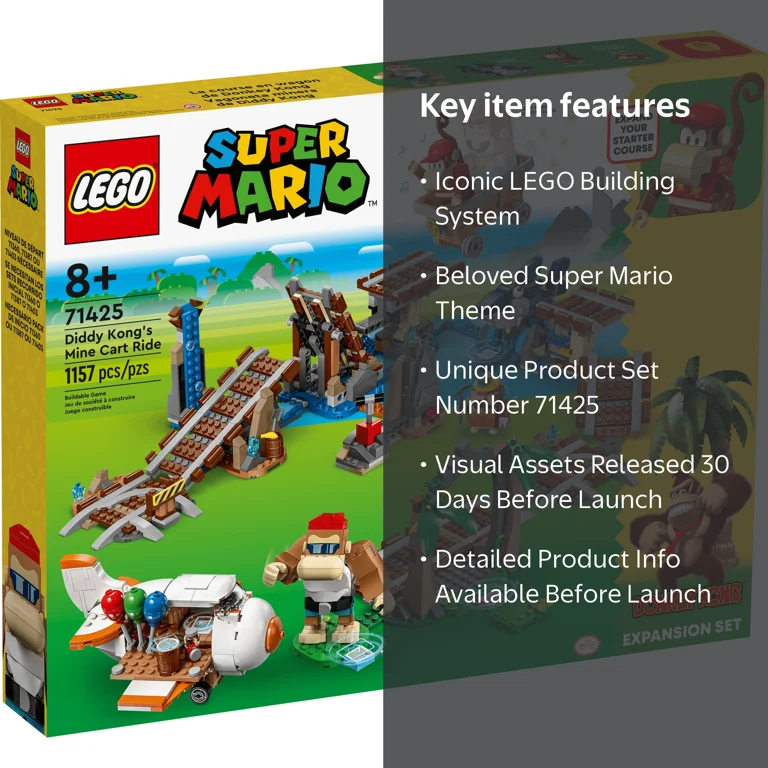 LEGO, Super Mario Building Kit, 71425, Collectible Toy - Walmart.com