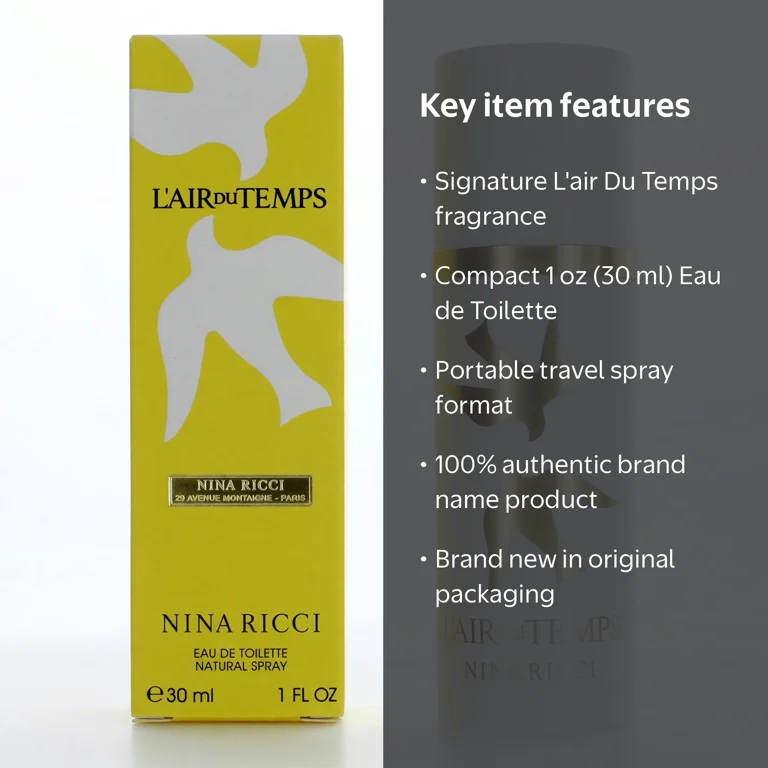 Nina Ricci L'air du Temps, 1 oz EDT Spray for Women, Floral