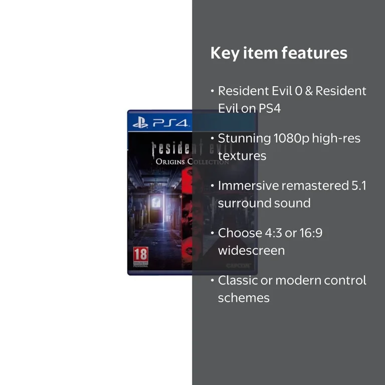 Resident Evil, Origins Collection, Physical Video Games