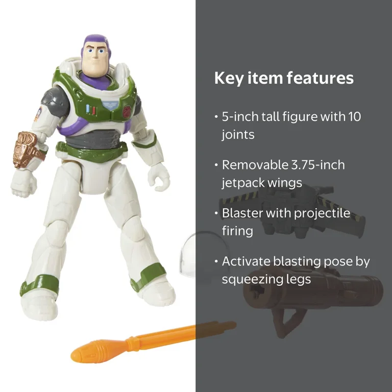 Lightyear, Action Figure, Mission Equipped Buzz Lightyear, 5 inch