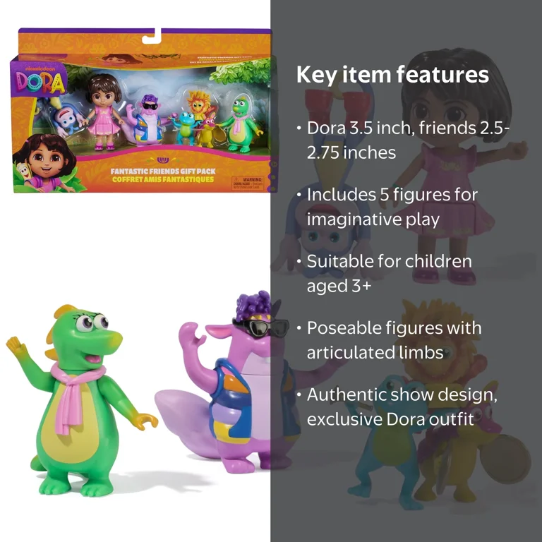 DOOA セット Dora the Explorer, Fantastic Friends Gift Pack, 5 Figures