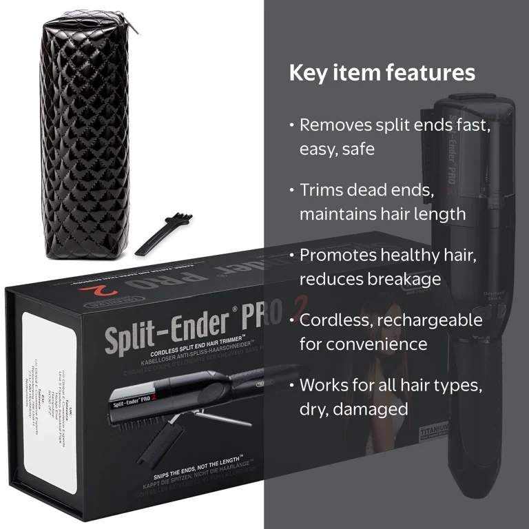 Split-Ender, Cordless Split End Hair Trimmer, Model PE-2, Black