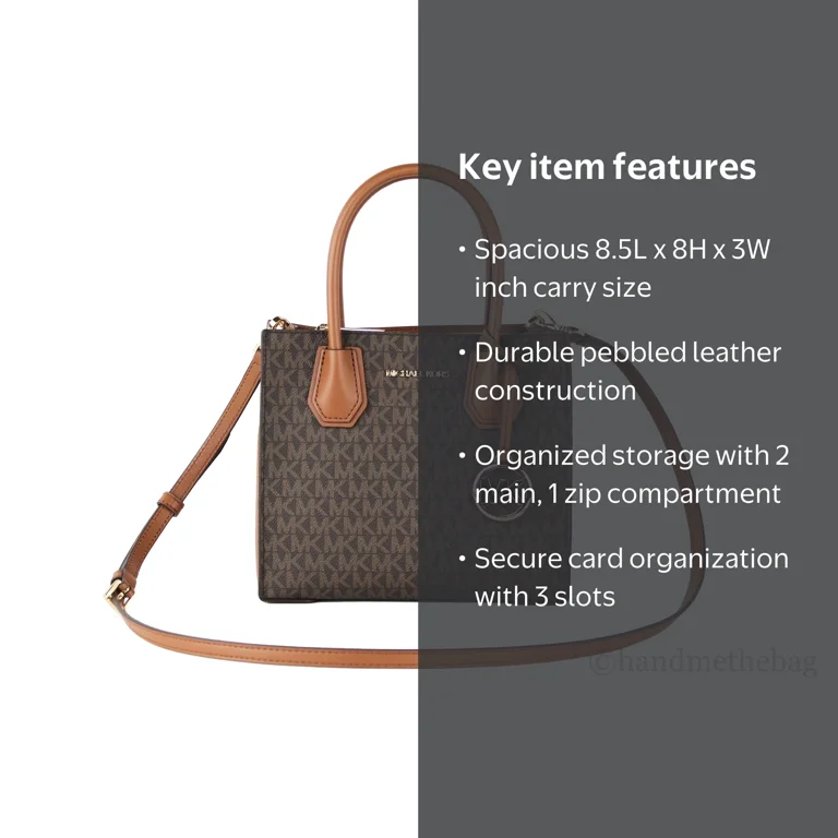 MICHAEL KORS Mercer Medium Leather Accordion Crossbody Handbag
