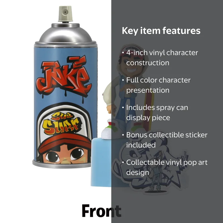 Sub Surf Spray Crew - Jake Vinyl Figure, Subway Surfers Action