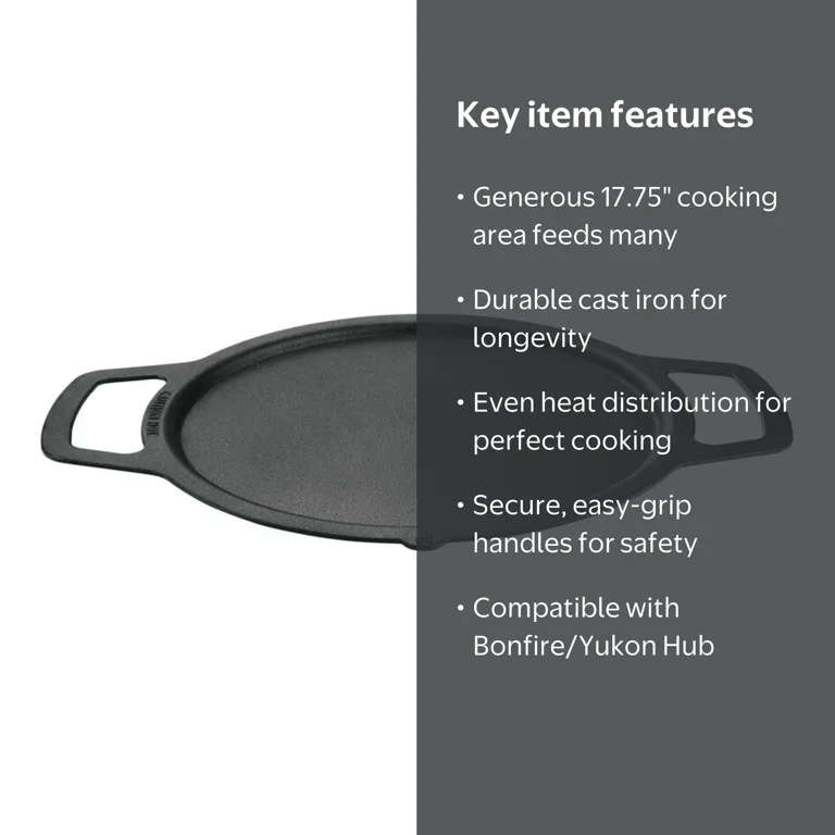 Solo Stove, Cast Iron Griddle, 17.75 inches, Multicolor - Walmart.com