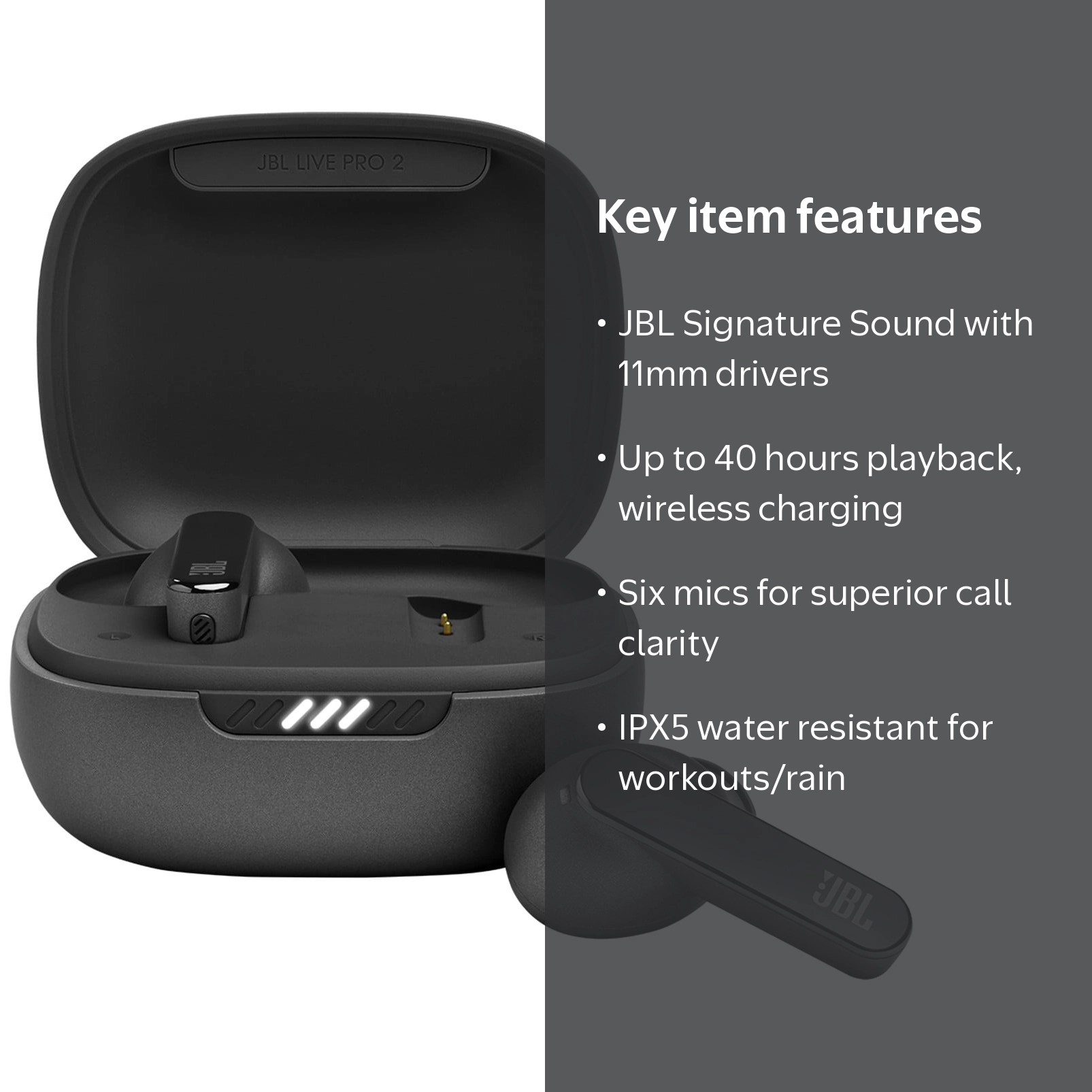 JBL, True wireless Noise Cancelling earbuds, Black - Walmart.com