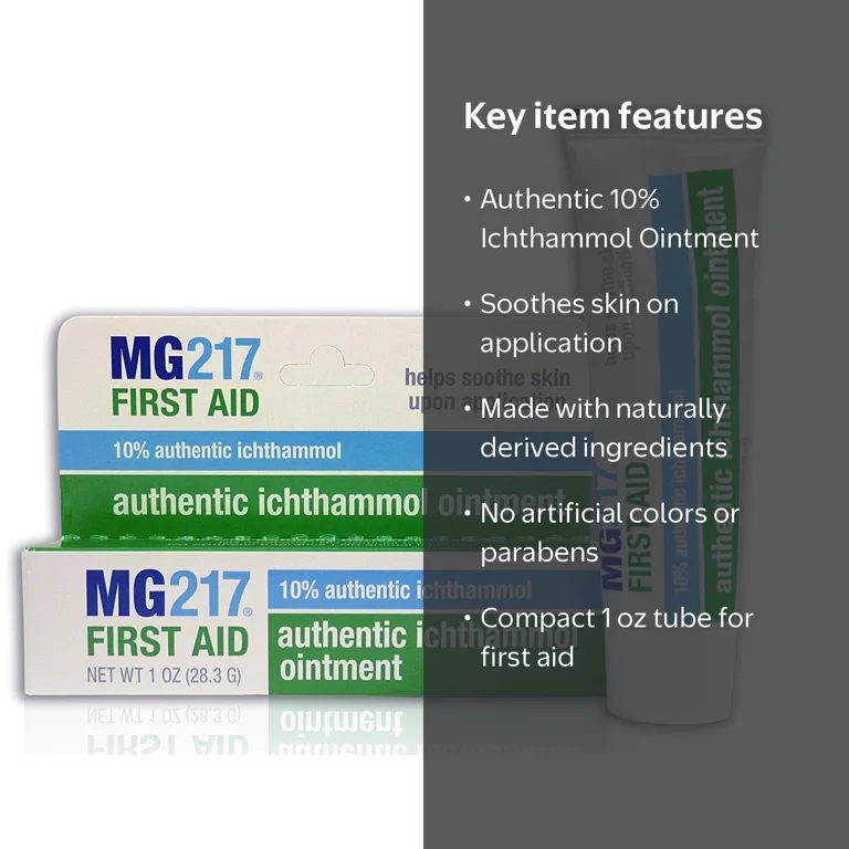 IAM＊クリーム MG217 First Aid 10% Aunthenthic Ichthammol Ointment Helps Soothe