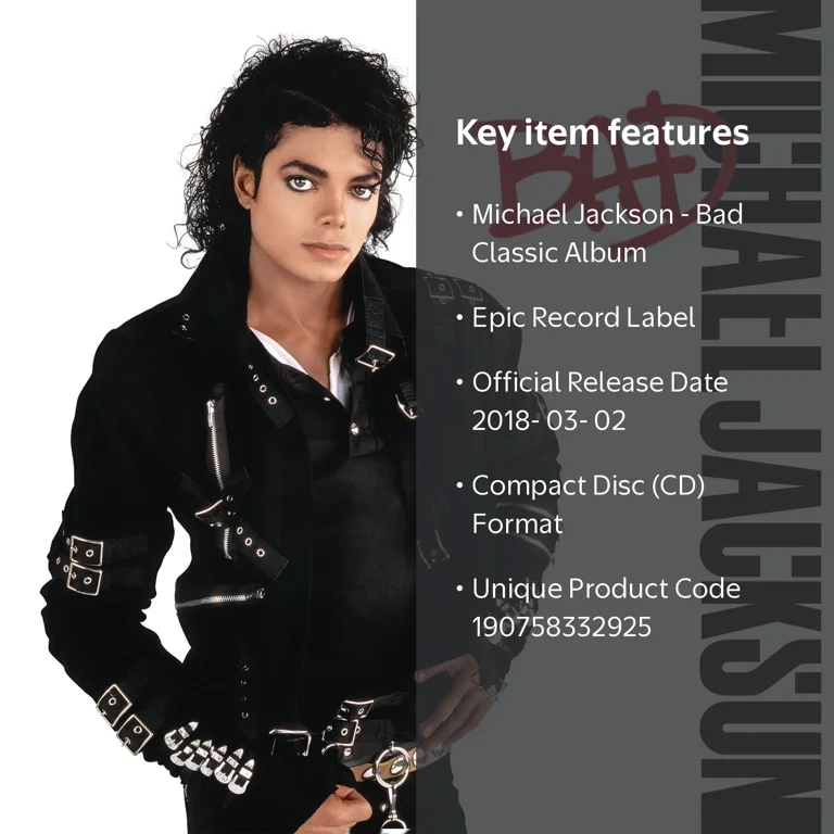 Michael Jackson - Bad [COMPACT DISCS] - Walmart.com