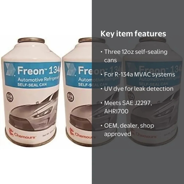 AC PRO Chemours R-134a Refrigerant Freon for MVAC use in a 12