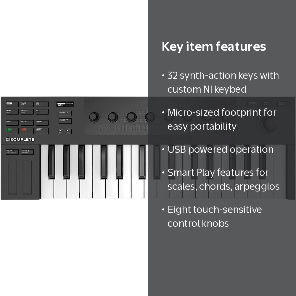 Native Instruments Komplete Kontrol M32 32-Key MIDI Keyboard