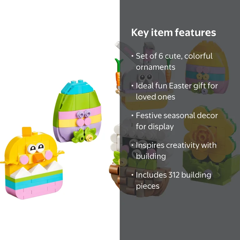 LEGO Easter Decorations 312pcs Limited Edition Multicolor