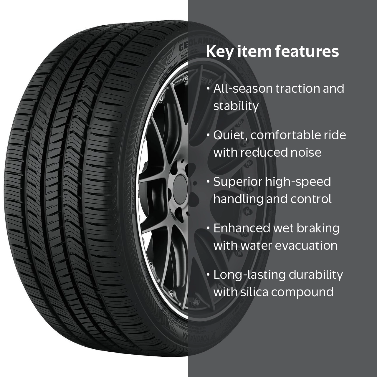 Yokohama, Geolandar X-CV G057 All Season Tire, 275/45R20 110W XL