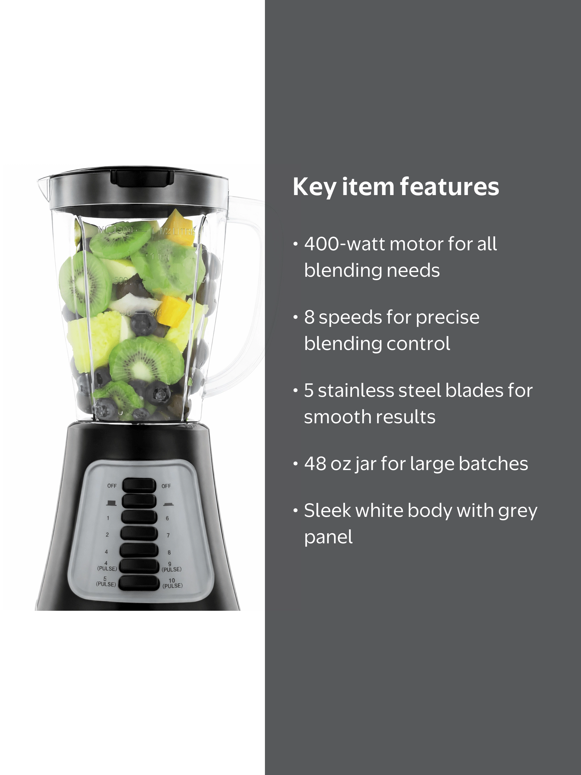 Continental Electric Blender 8 Speeds Condition New - Walmart.com